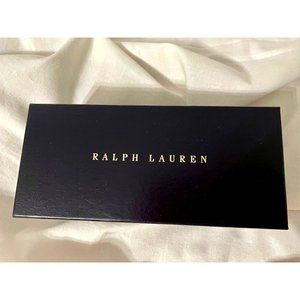 NEW POLO RALPH LAUREN Clamshell Hard Sunglass case w/Presentation Box & Clean Cl